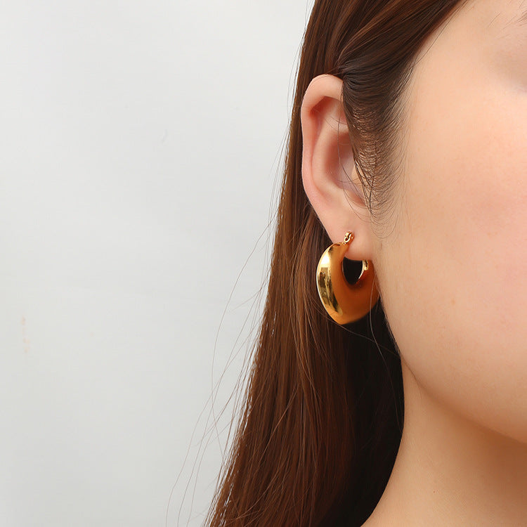Chunky Gold Hoops