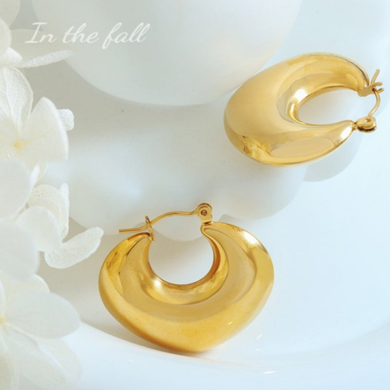Chunky Gold Hoops