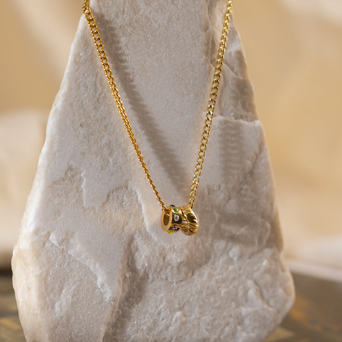 Two Rings Necklace