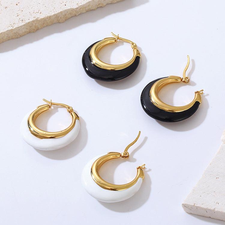 Eclipse Enamel Hoops
