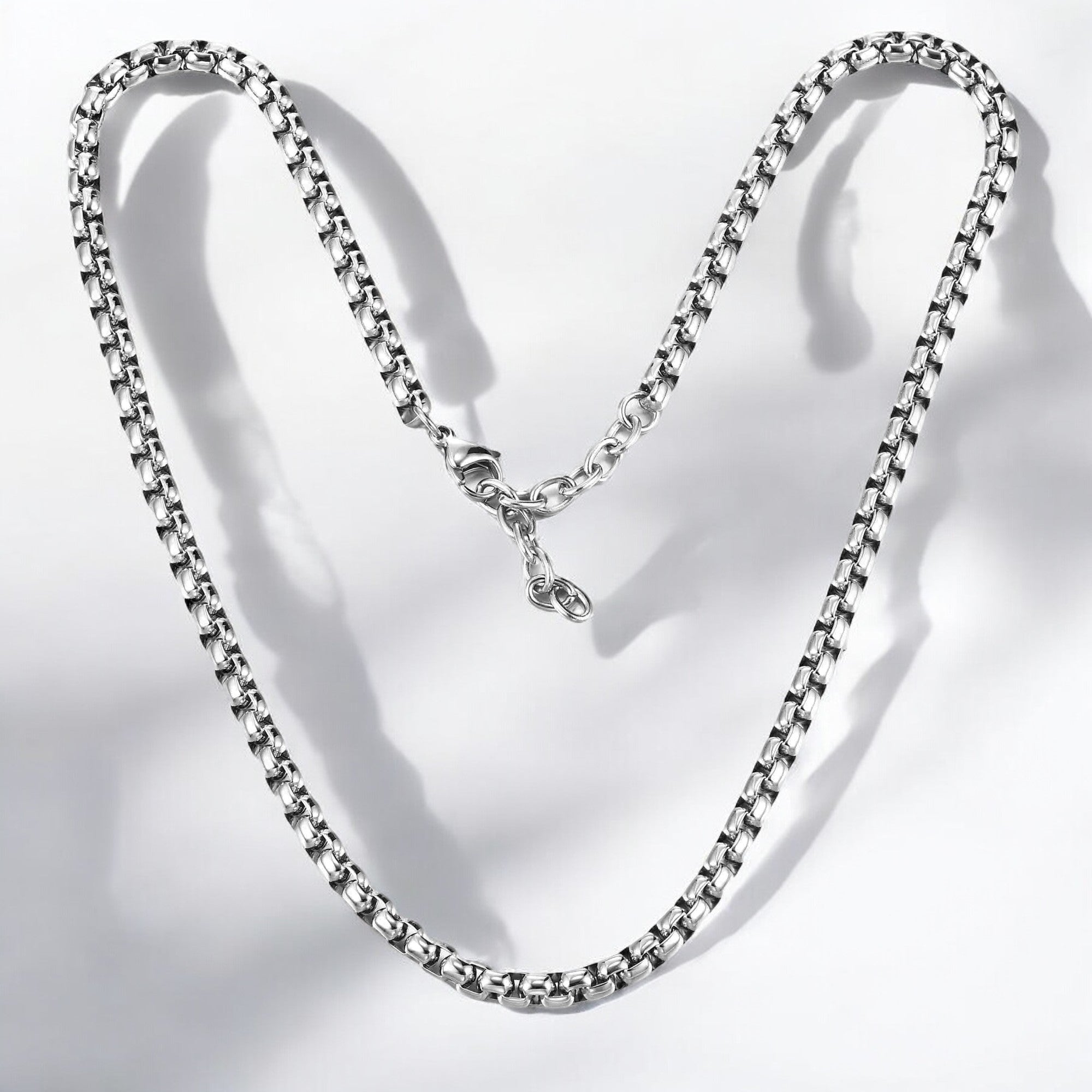 Mens Luster Neckchain - Silver