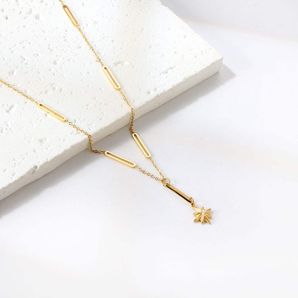 Stardust Gold Drop Necklace