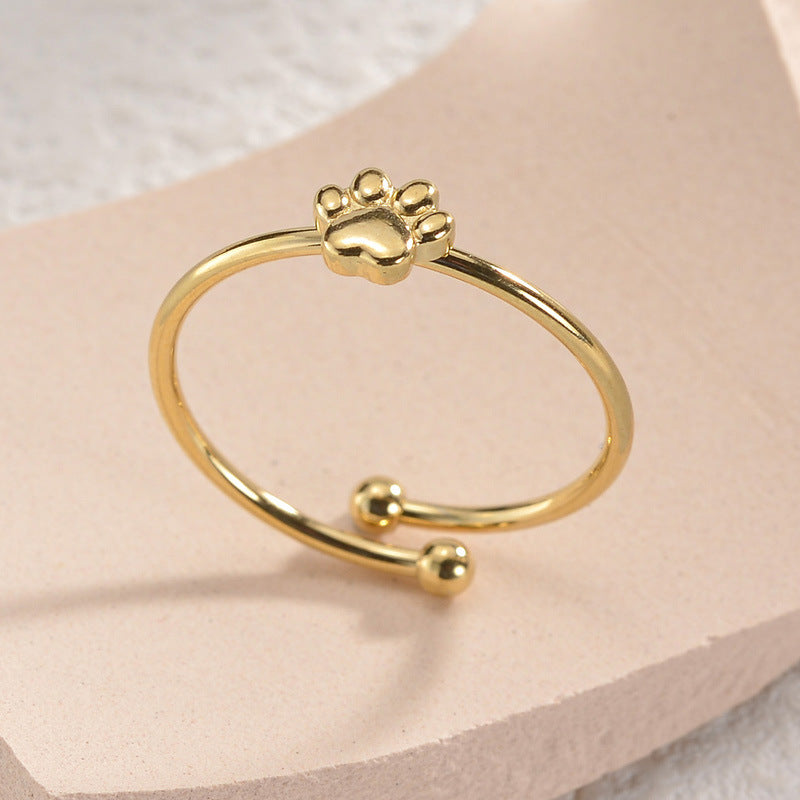 Paw Charm Ring