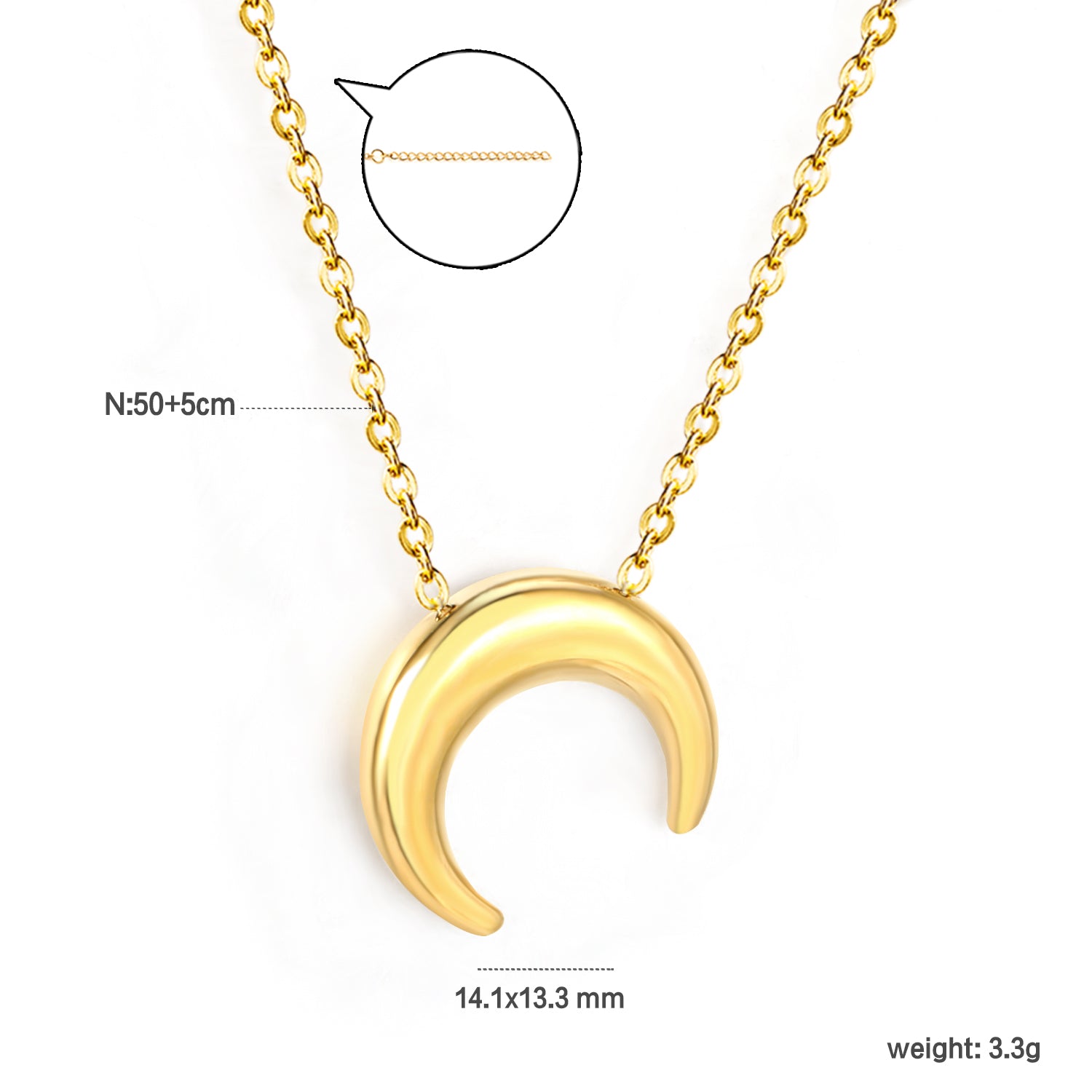 Horseshoe Pendant Necklace