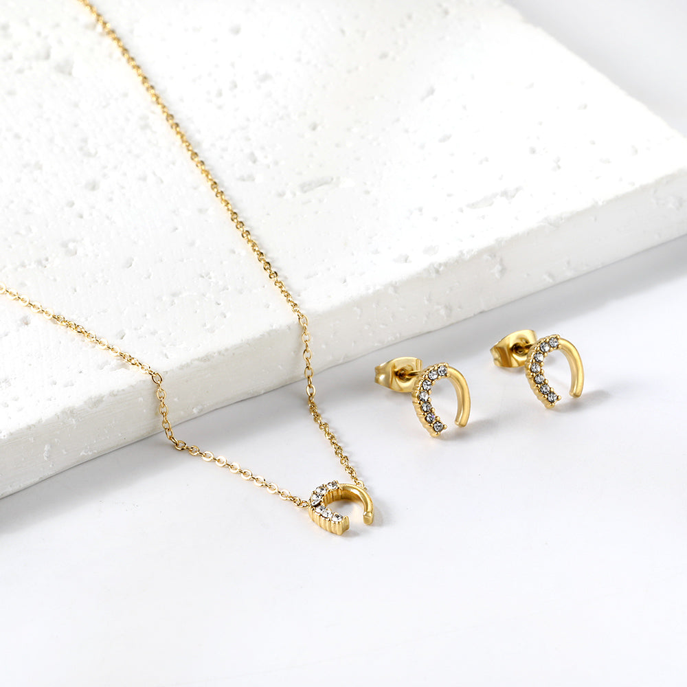 Horse shoe Pendant Set