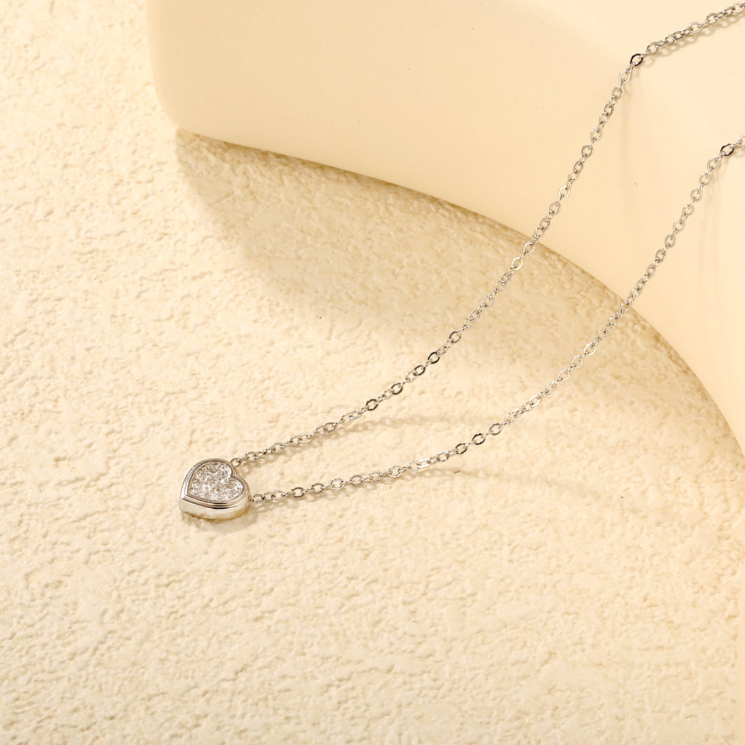 Silver Heart Pendant Necklace