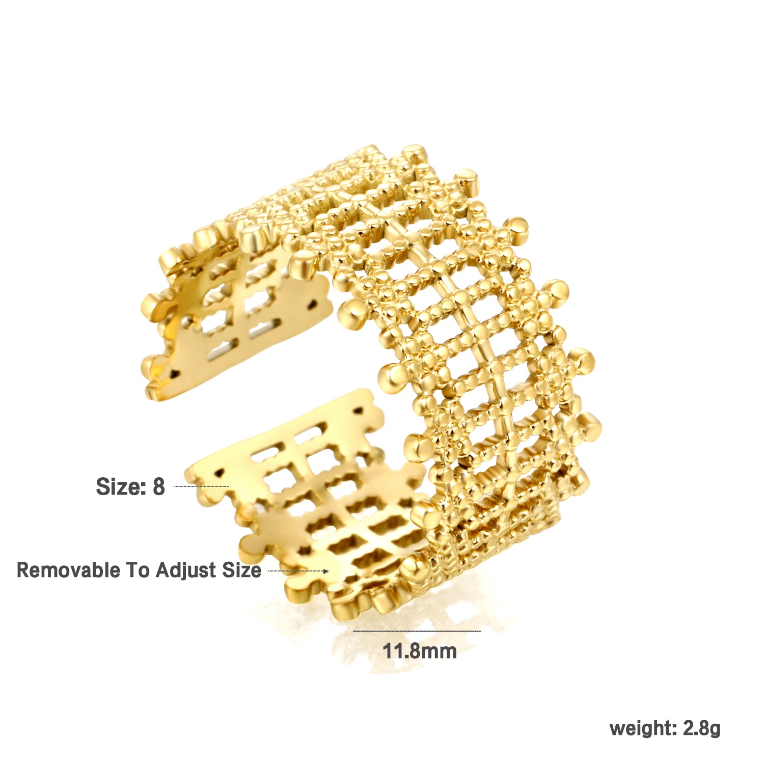 Mesh Gold Ring