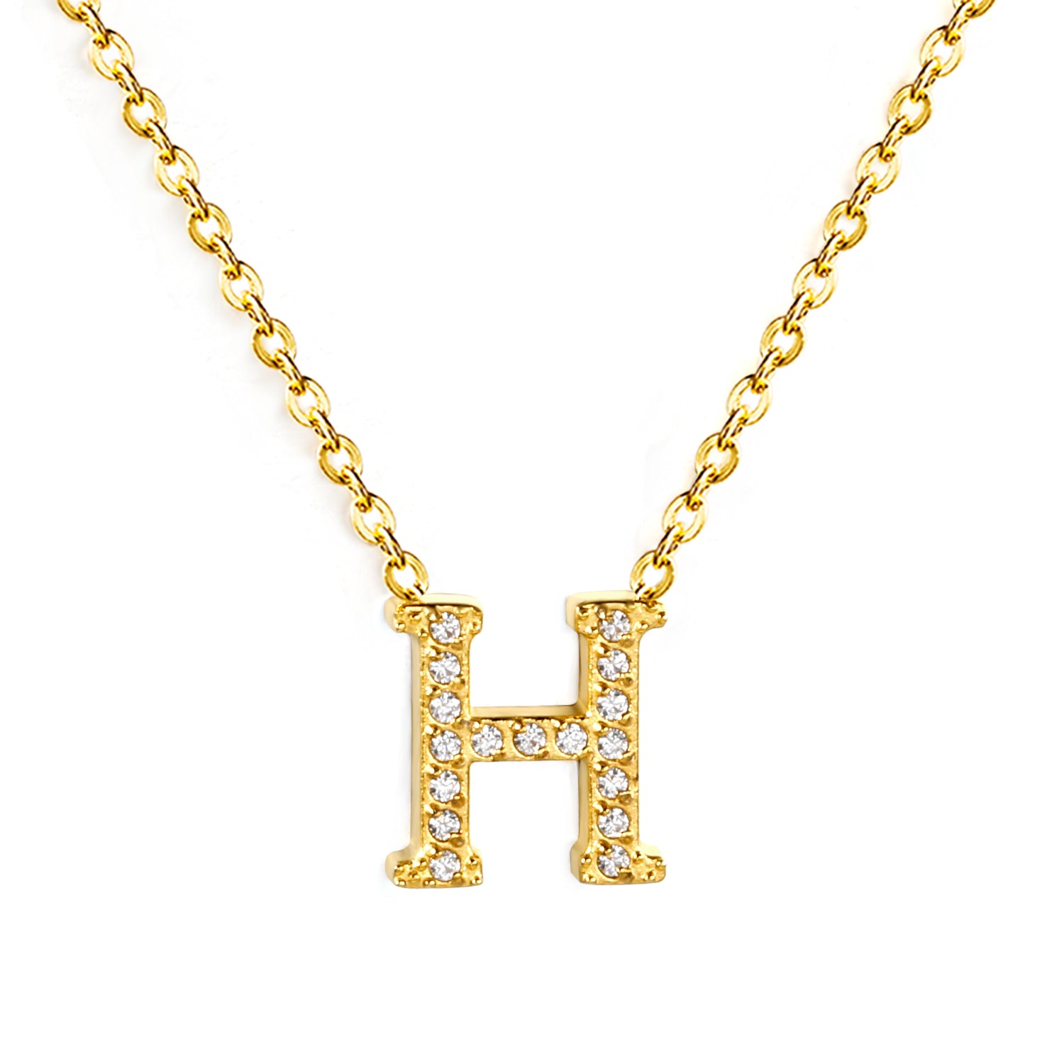 Letter H Pendant Necklace