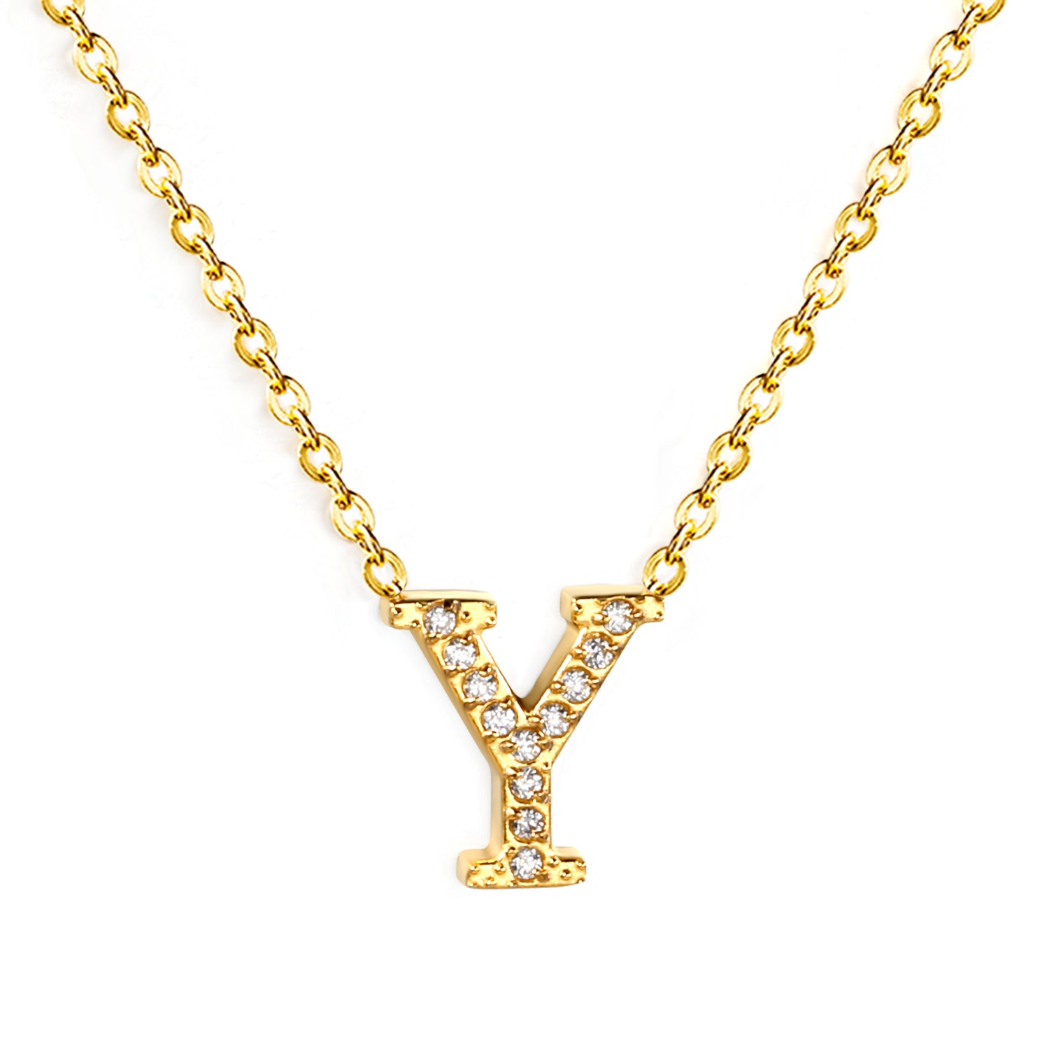 Letter Y Pendant Necklace