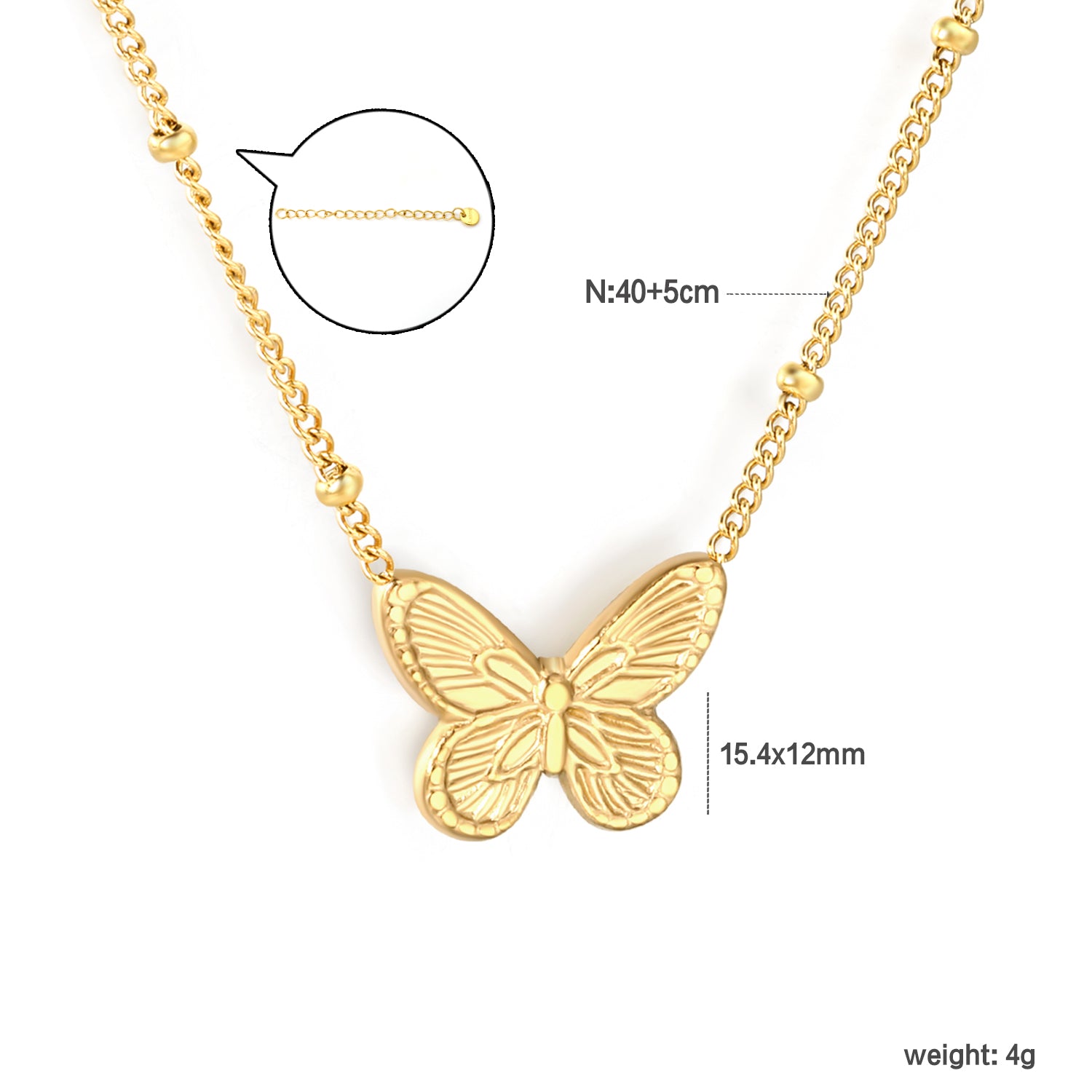 Butterfly Pendant Necklace