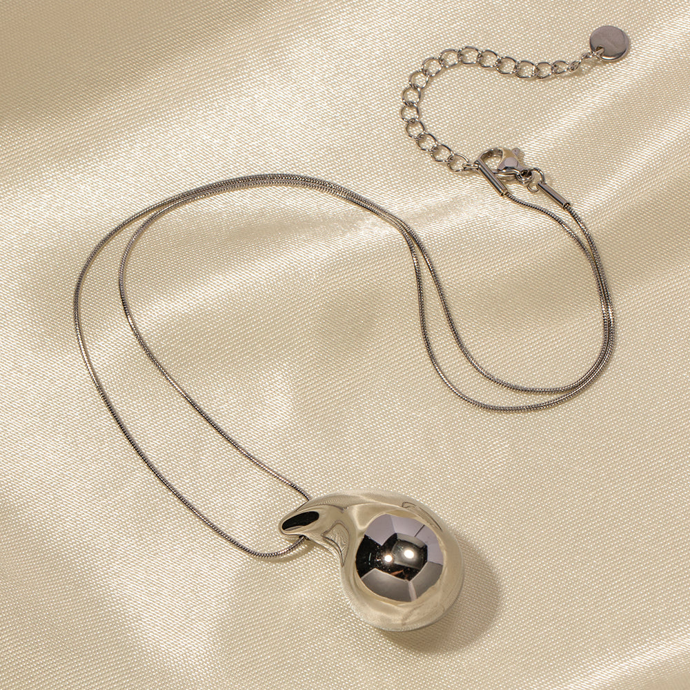 Eternal Teardrop Charm Necklace