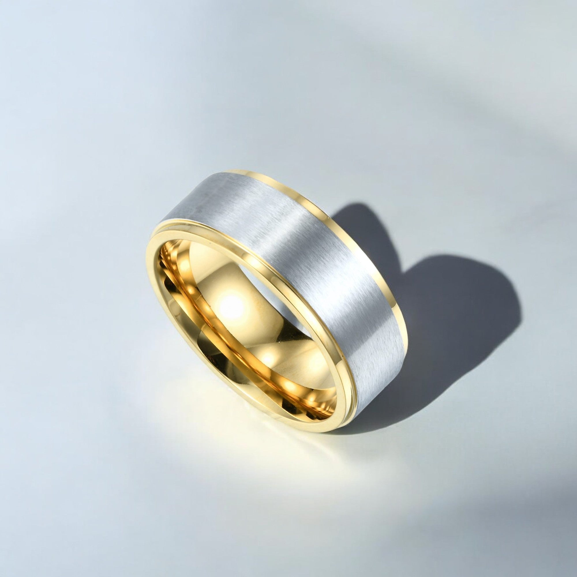 Mens Dual Metal Elegance Ring