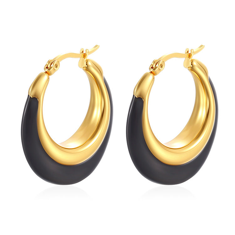 Eclipse Enamel Hoops
