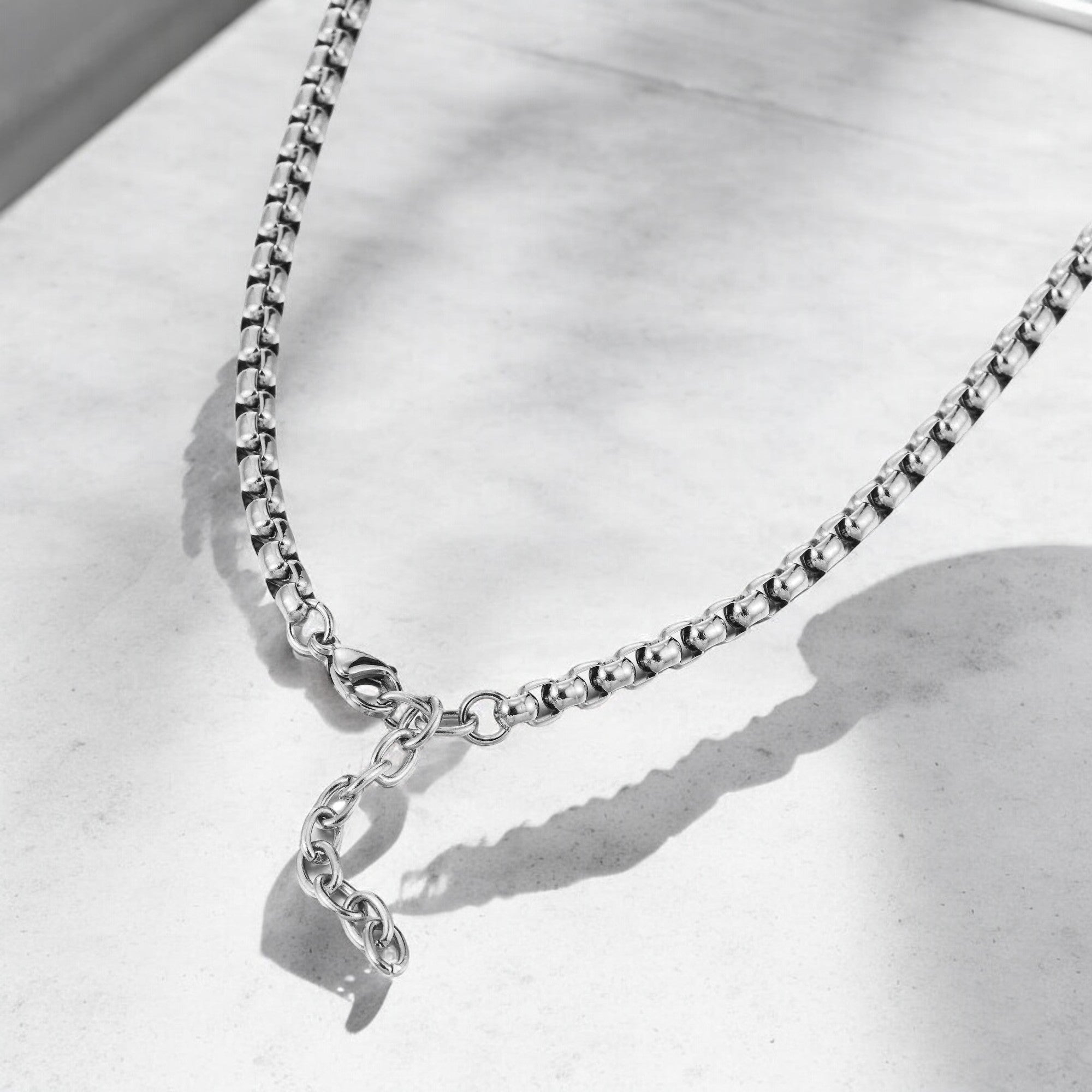 Mens Luster Neckchain - Silver