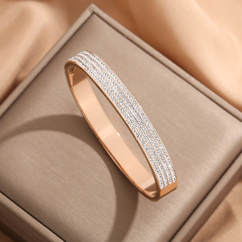 Glittering Glamour Bangle Bracelet