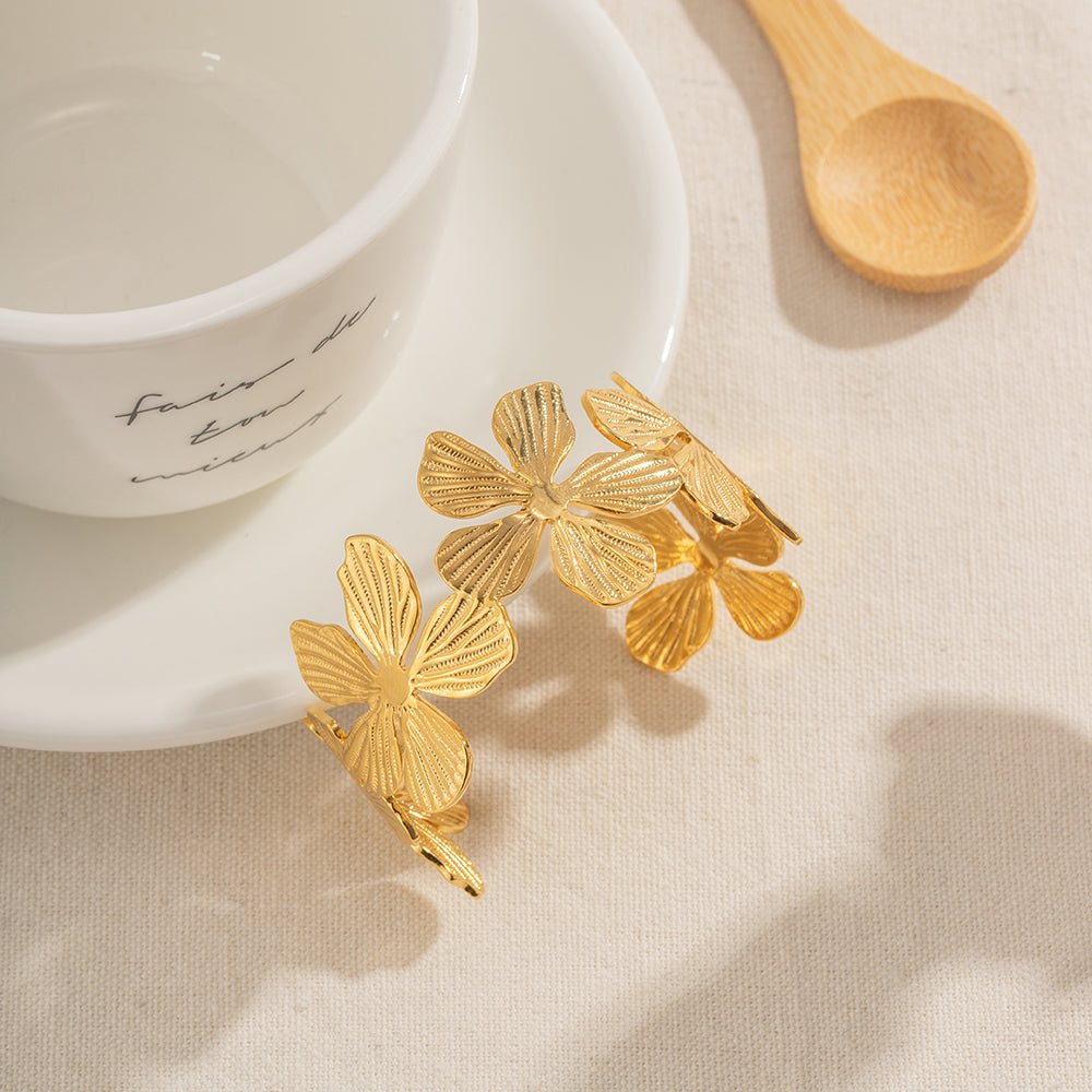 Golden Petal Cuff