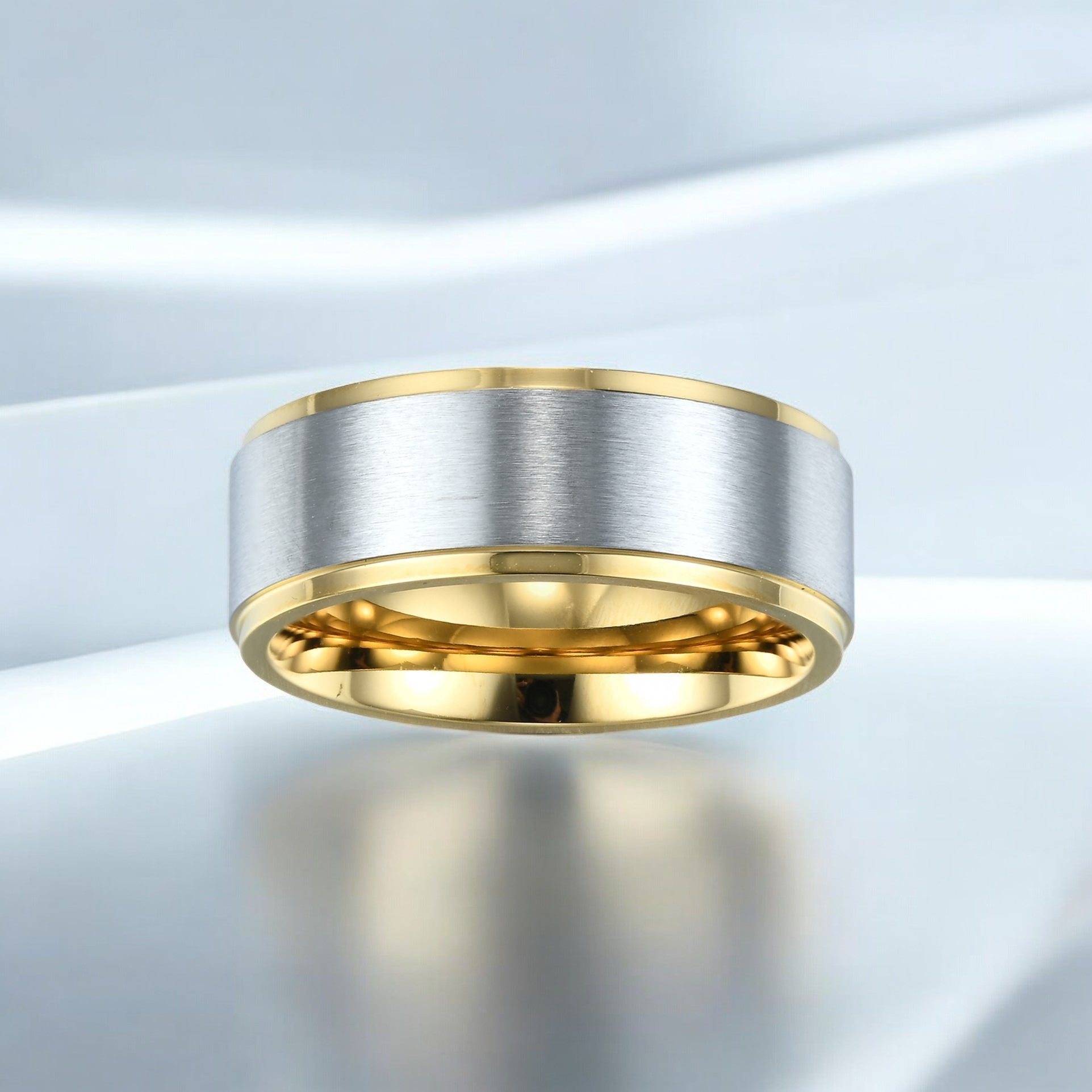 Mens Dual Metal Elegance Ring