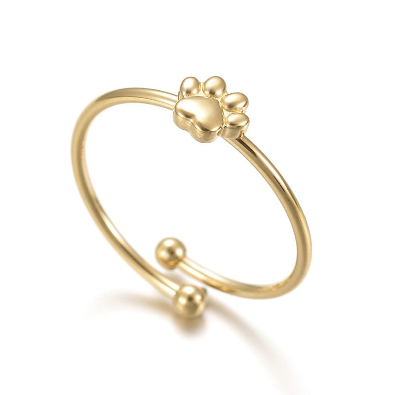 Paw Charm Ring