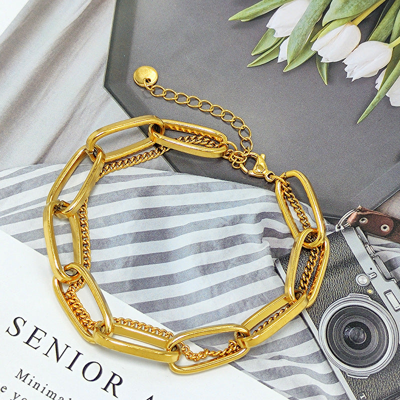 Bold Cuban Link Loose Bracelet