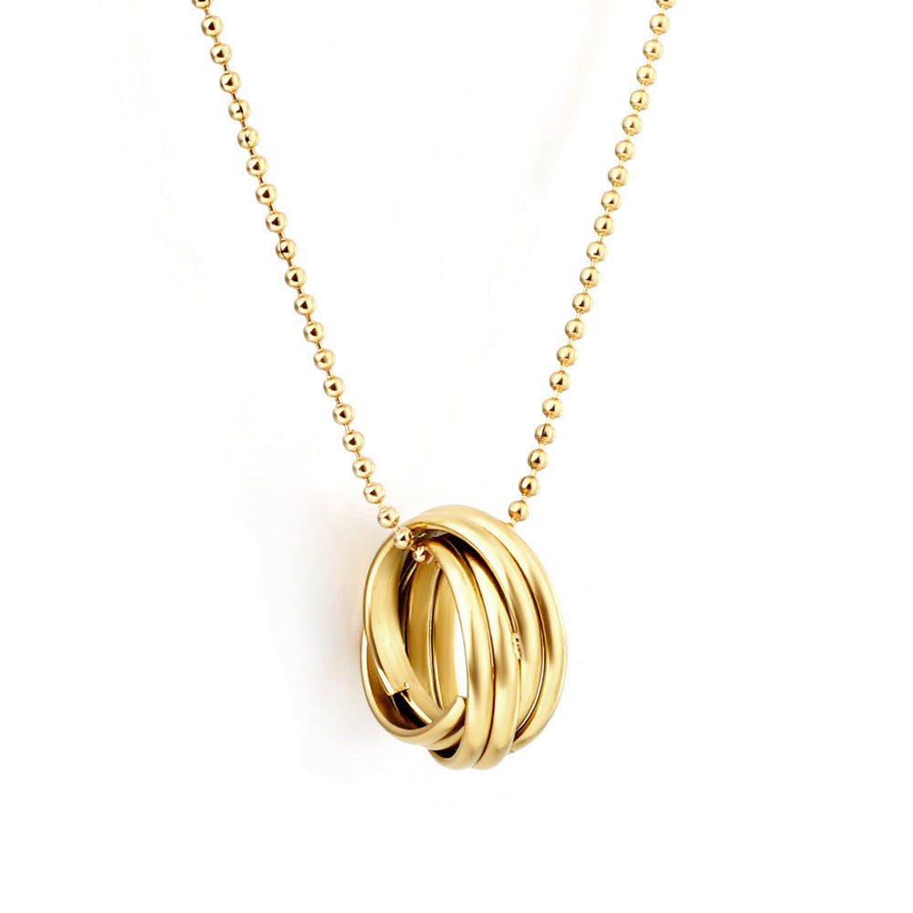 Opulent Swirl Gold Necklace