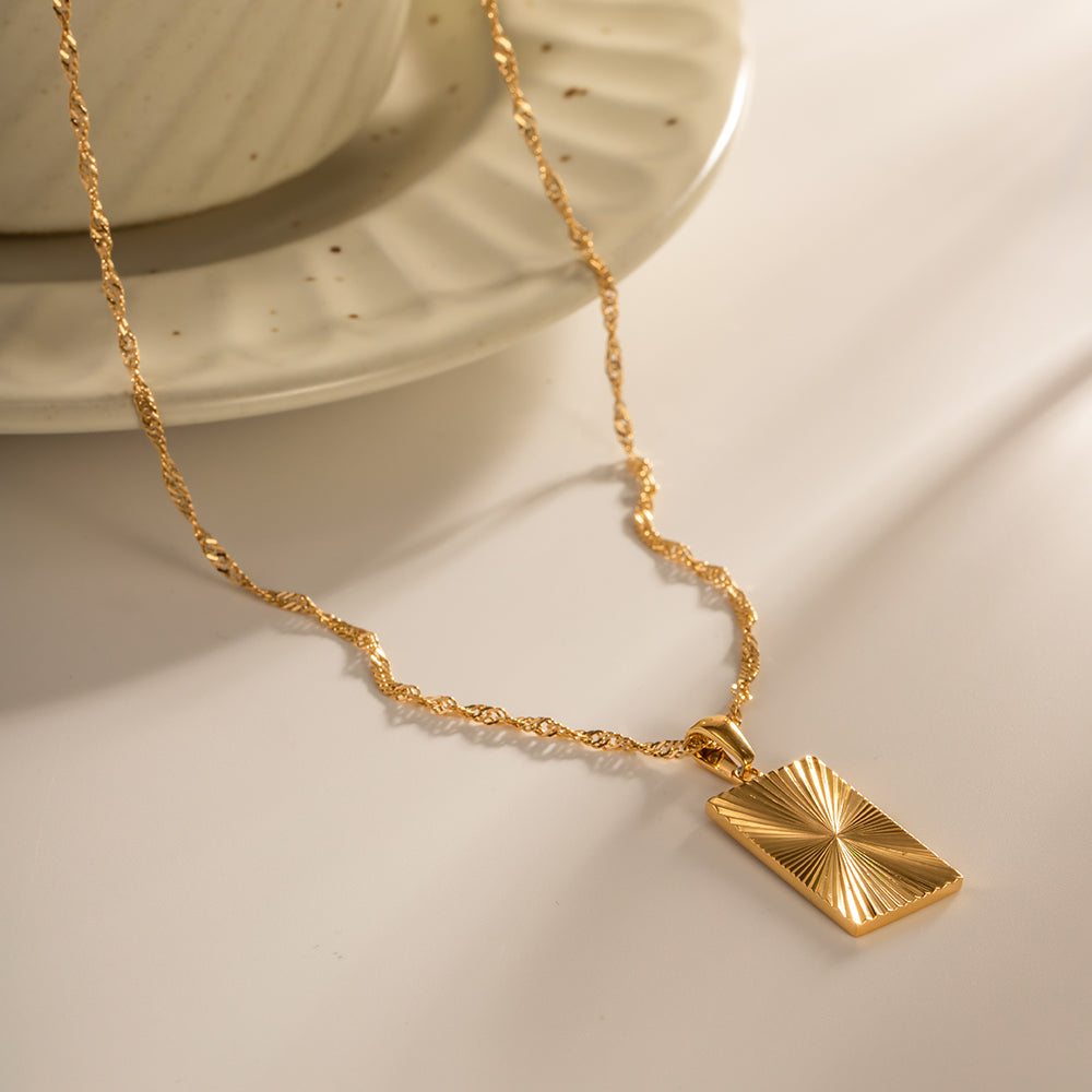 Golden Bar Gold Necklace