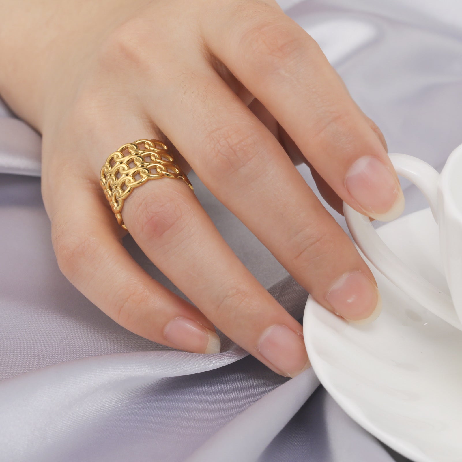 Interlinked Gold Ring