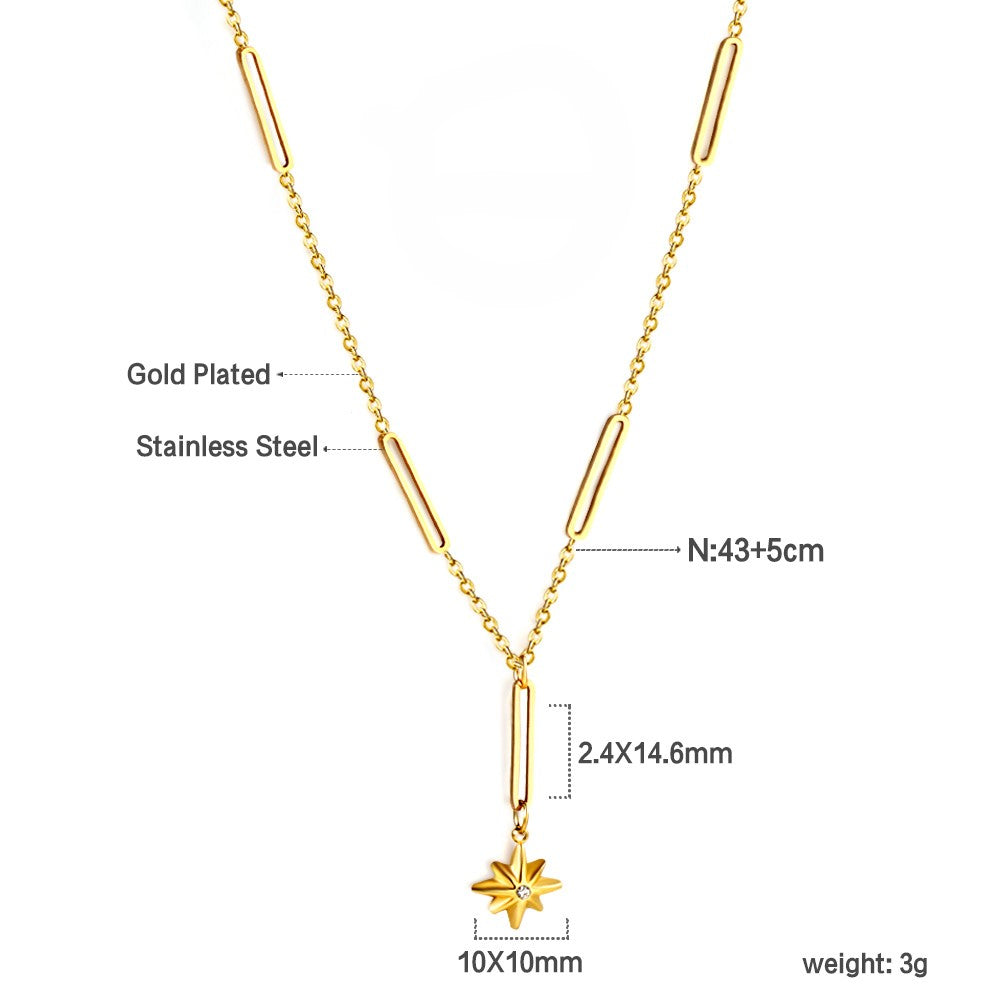 Stardust Gold Drop Necklace