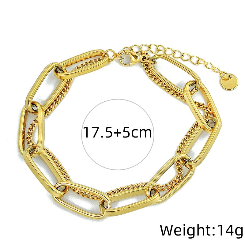 Bold Cuban Link Loose Bracelet