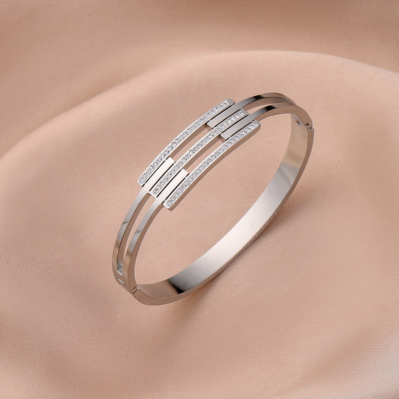 Tri-Line Bangle Bracelet