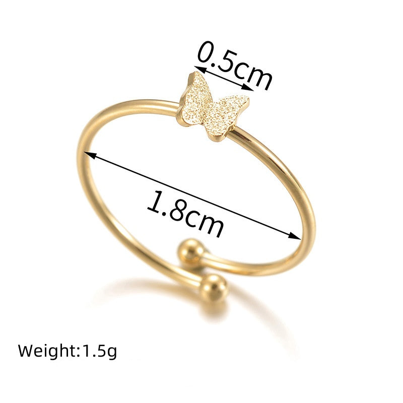 Butterfly Bliss Gold Ring