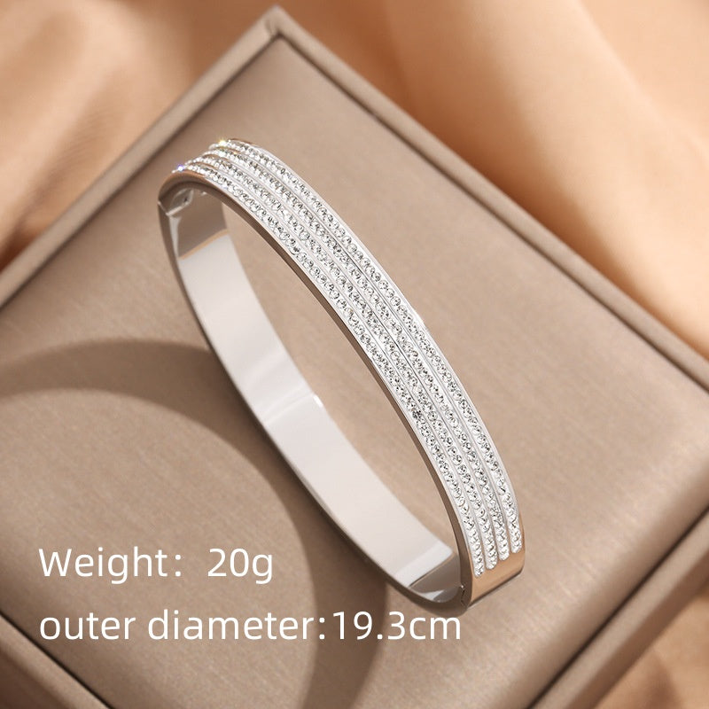 Glittering Glamour Bangle Bracelet