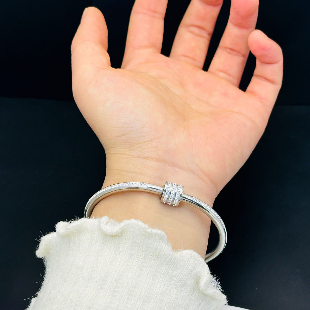 Ring of Elegance Bangle Bracelet