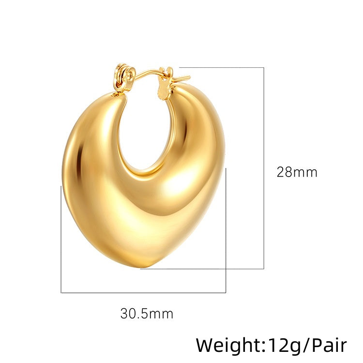 Chunky Gold Hoops