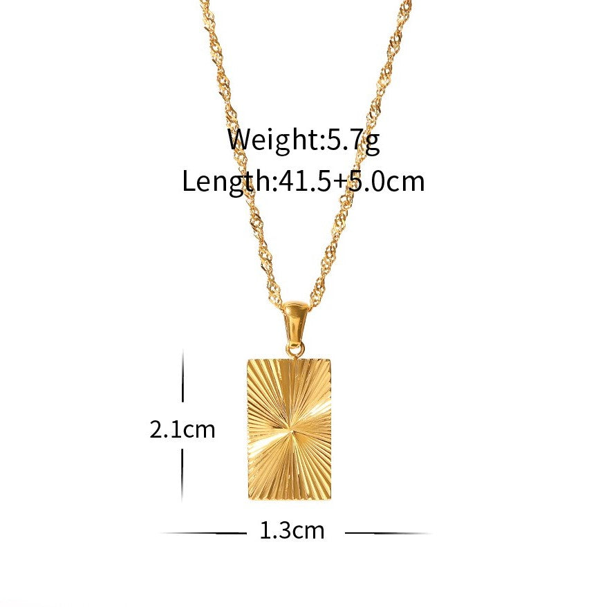 Golden Bar Gold Necklace