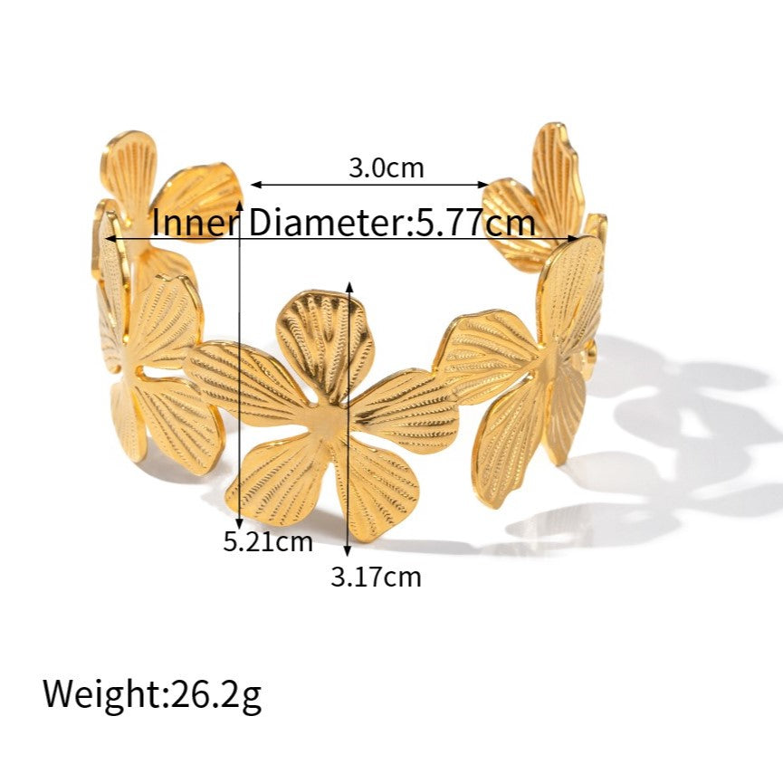 Golden Petal Cuff