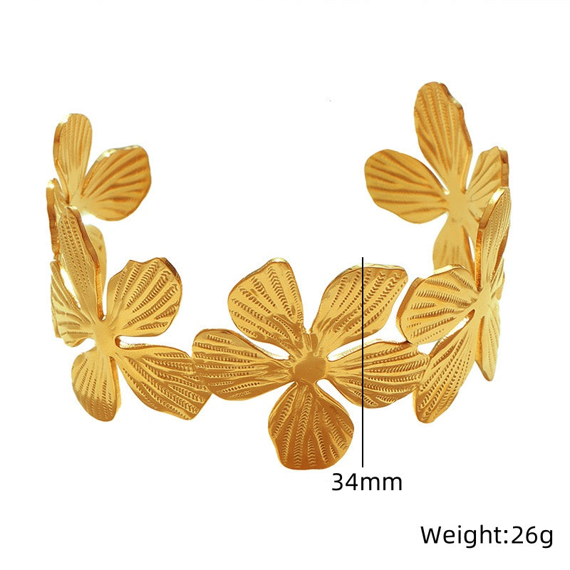 Gilded Floral Cuff