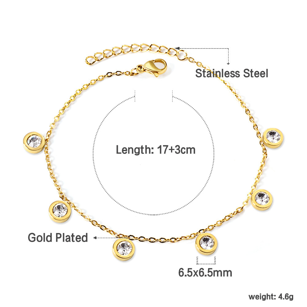 Gold Diamond Loose Bracelet