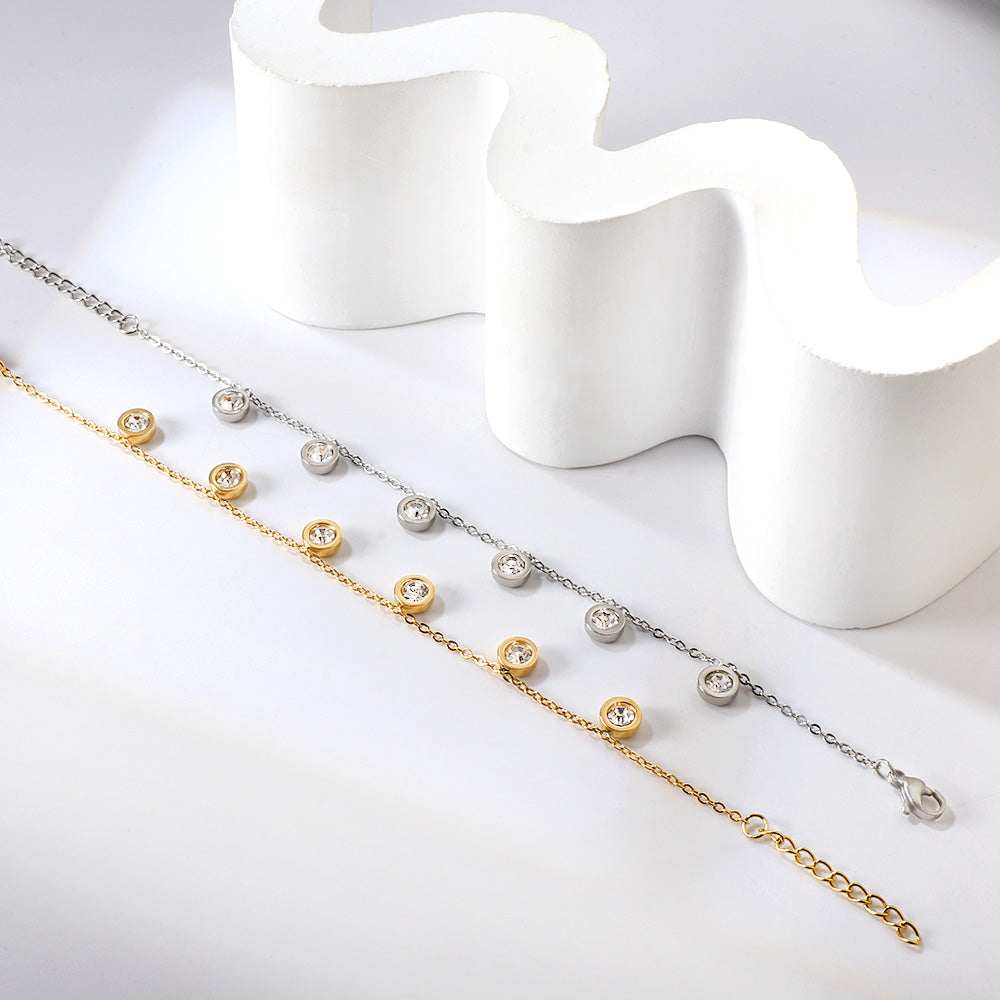 Gold Diamond Loose Bracelet