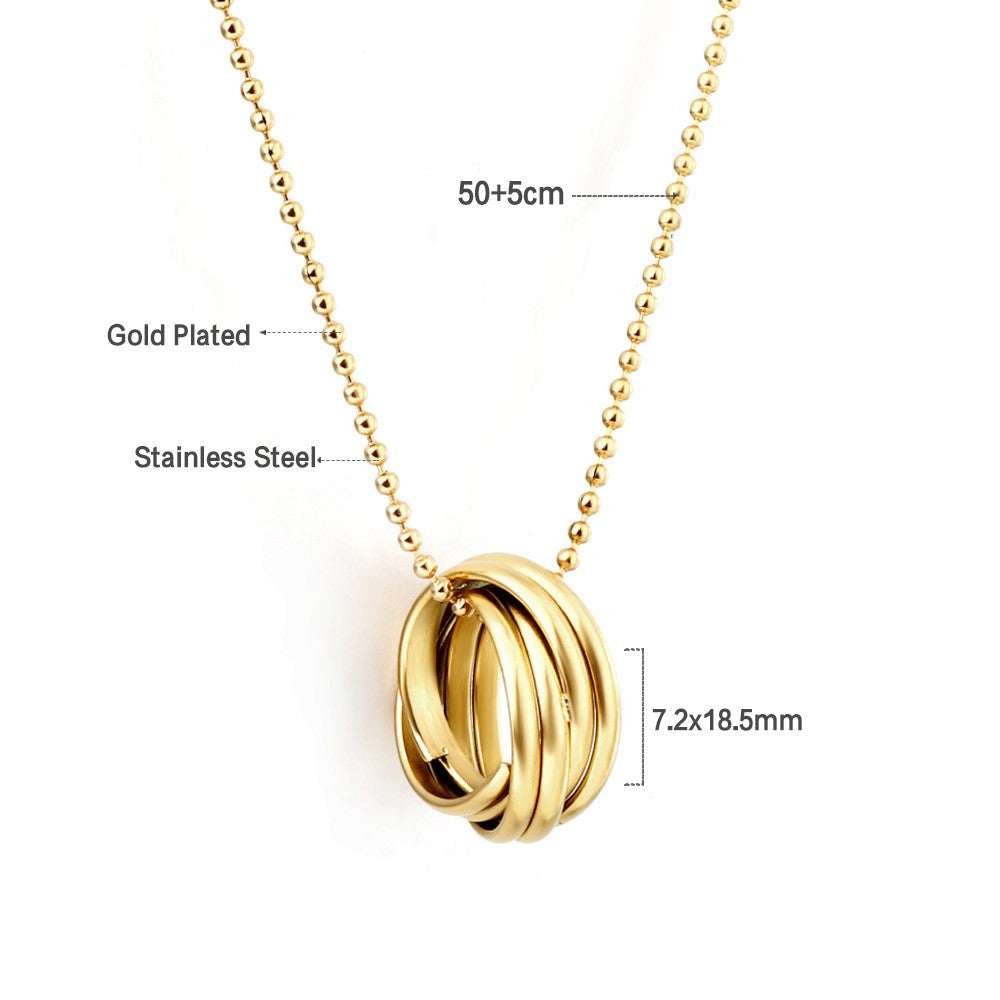 Opulent Swirl Gold Necklace