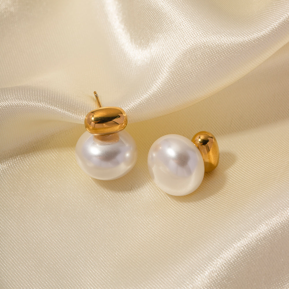 Gold and Pearl Studs