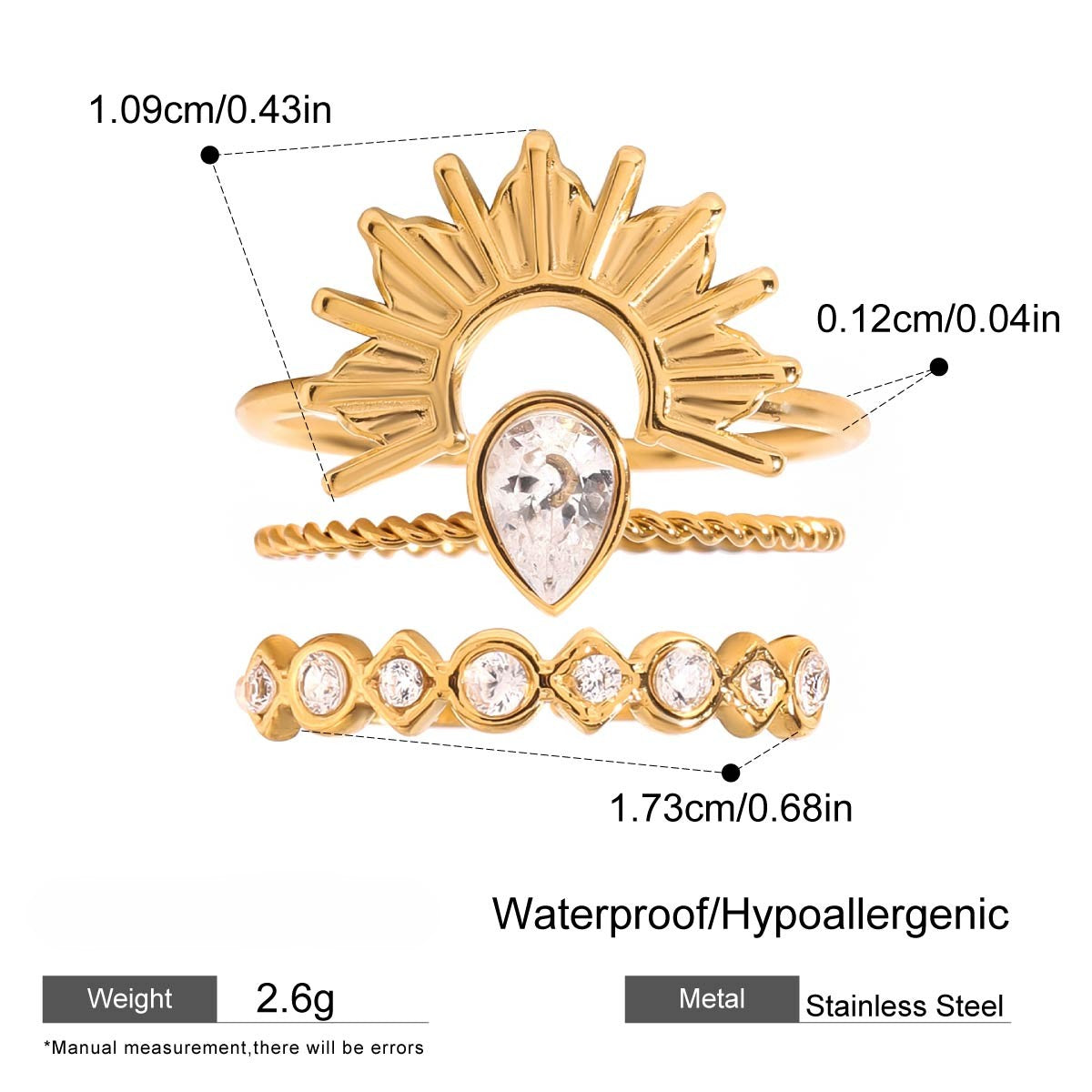 3 Piece Stack Ring