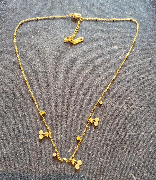 Dainty Diamond Charms Necklace