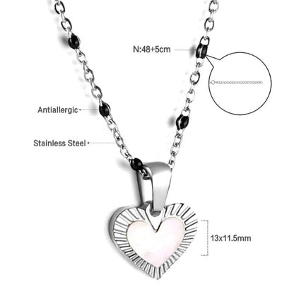 Silver Heart Pendant Necklace