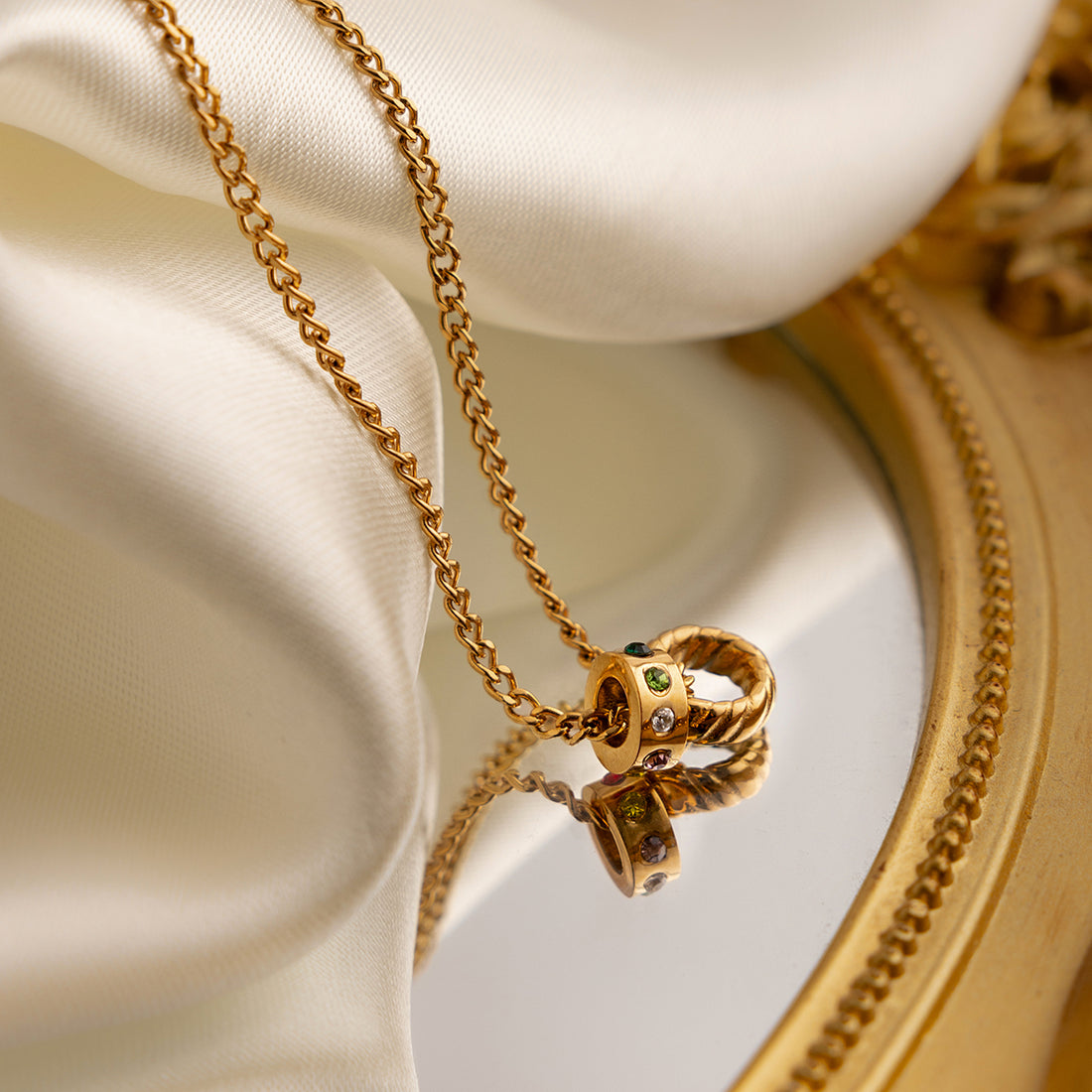 Two Rings Necklace