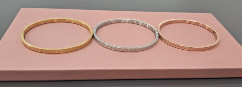 3 Toned Bangle Bracelet - 4