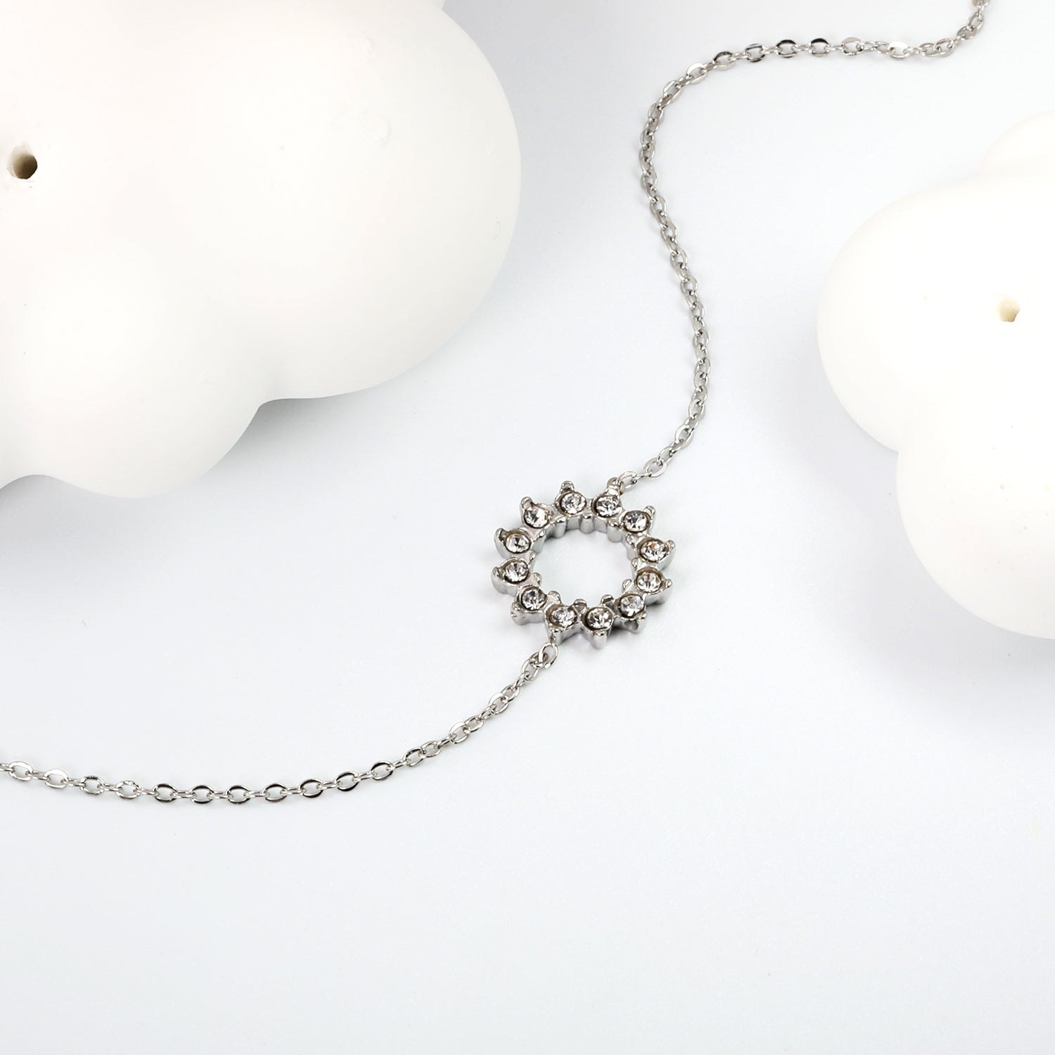 Silver Sun Loose Bracelet