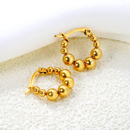 Gold Bubble Hoops