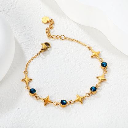 Blue and Gold Star Loose Bracelet