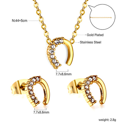 Horse shoe Pendant Set