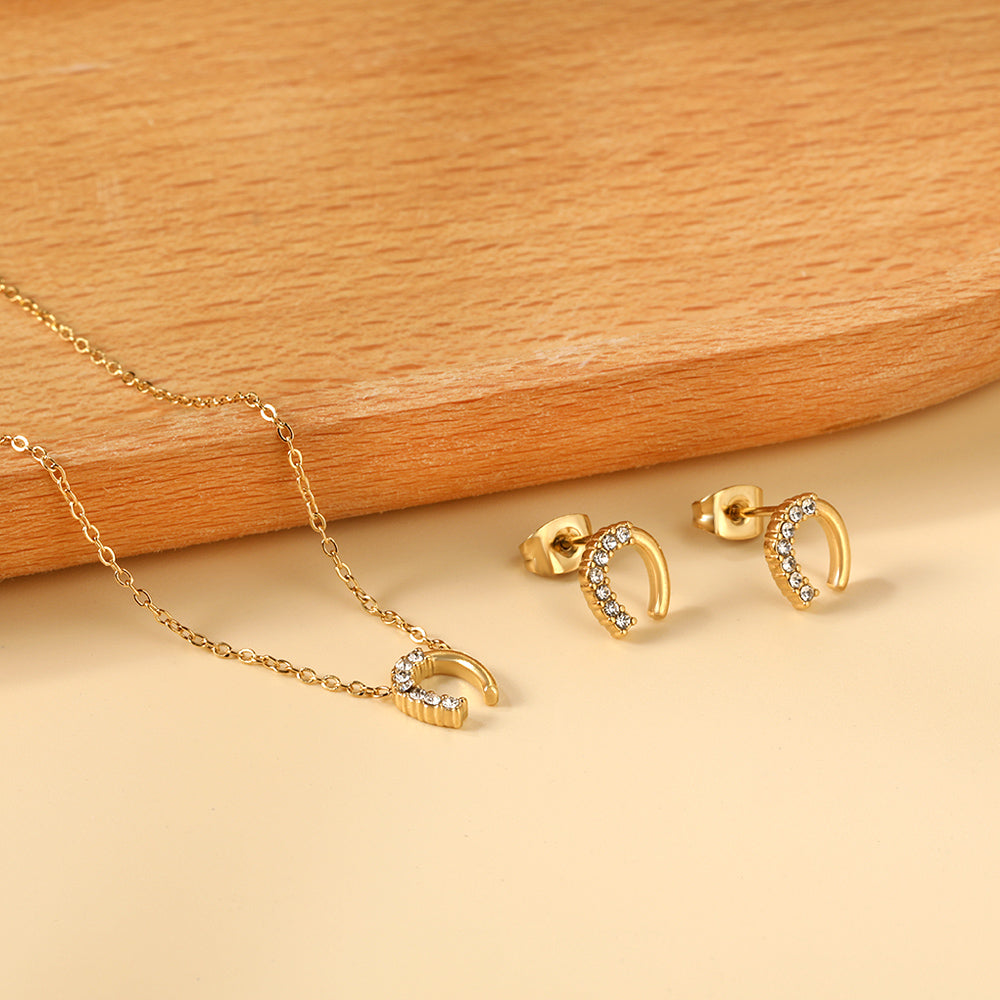 Horse shoe Pendant Set